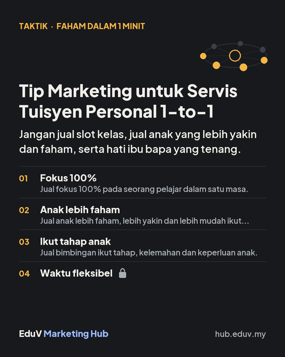 Tip Marketing untuk Servis Tuisyen Personal 1-to-1